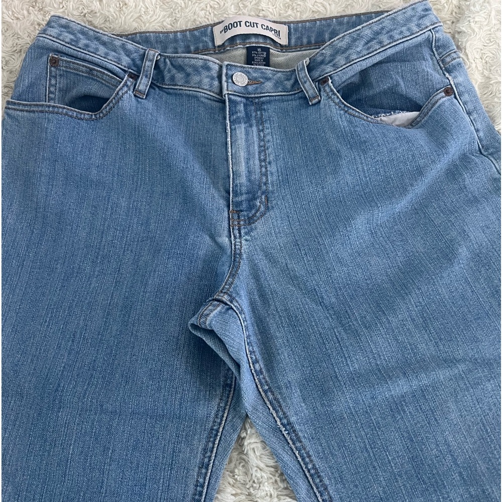 Women's Gap Boot Cut Capri Stretch Jeans Size:16